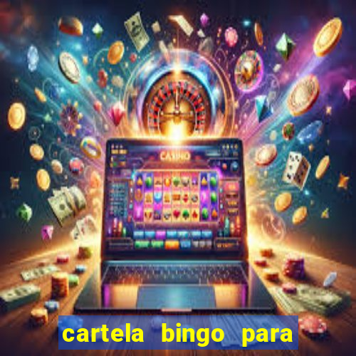 cartela bingo para cha de cozinha imprimir gratis